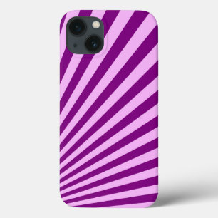 Purple Sun Rays Background iPhone 13 Case