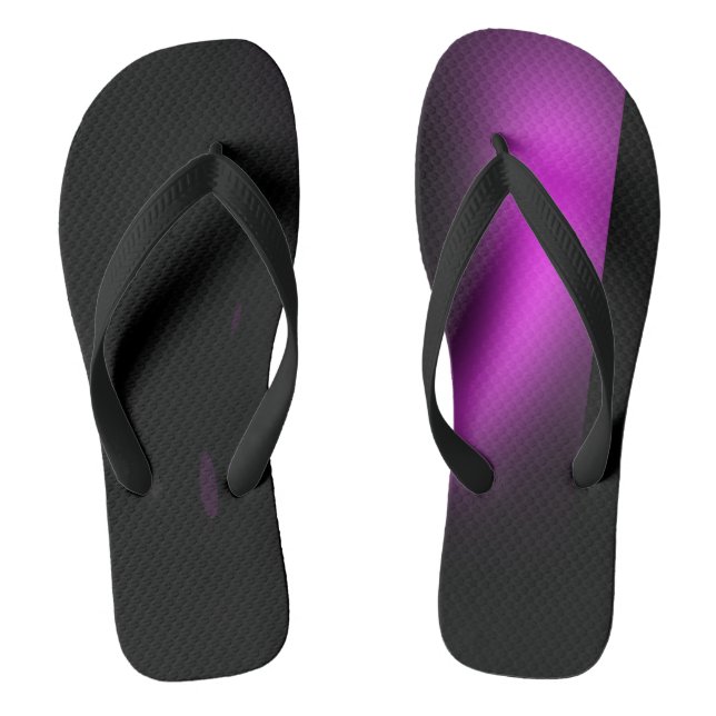Purple Sunburst Twirl Lights Jandals (Footbed)