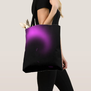 Purple Sunburst Twirl Lights Tote Bag