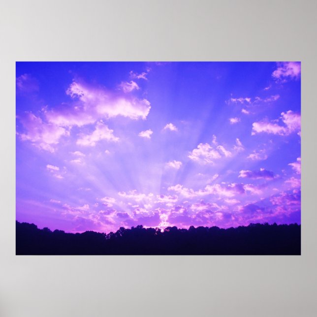 Purple Sunrise Poster (Front)
