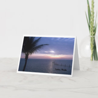 Purple Sunset blank note card