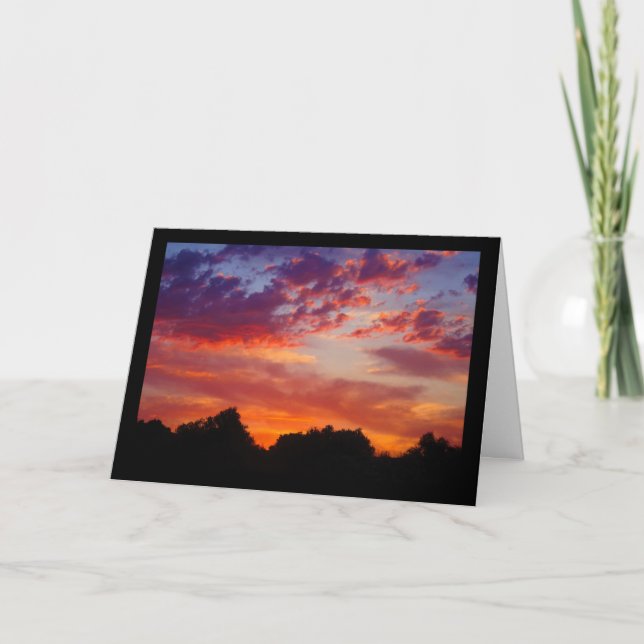 Purple Sunset Landscape Card (Front)
