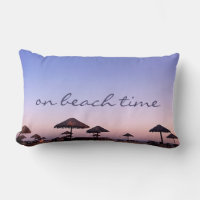 Purple Sunset On Beach Time Script Photography