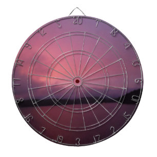 Purple sunset on Lake Arrowhead Dartboard