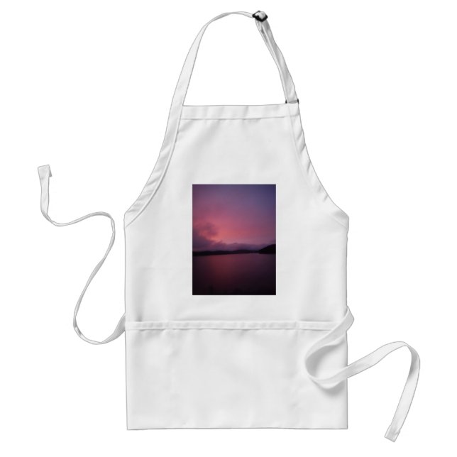 Purple sunset on Lake Arrowhead Standard Apron (Front)