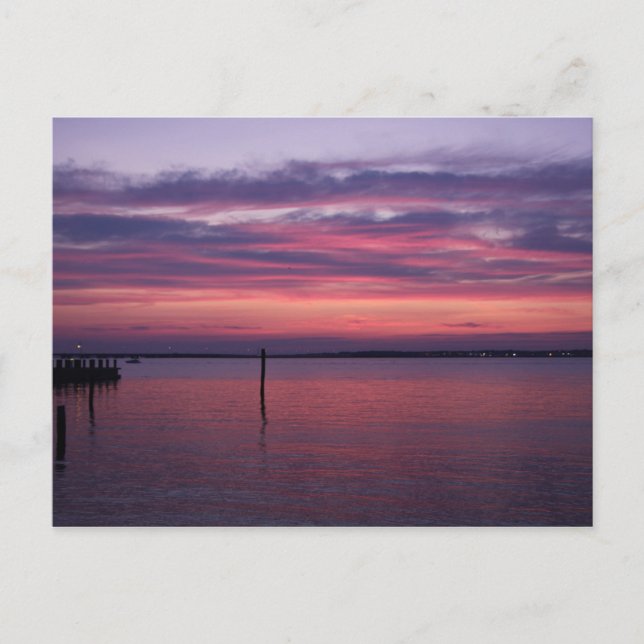 Purple Sunset Postcard (Front)