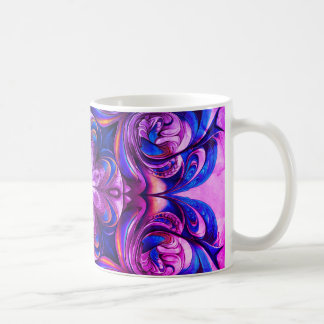 Purple Swirl Abstract Art Coffee Mug – Modern Flui