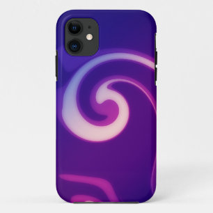 Purple Swirl Art Painting Case-Mate iPhone Case