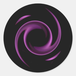 Purple Swirl Design Stickers