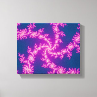 Purple Swirl - Fractal Art Canvas Print