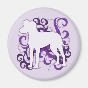 Purple Swirl Manchester Terrier Magnet
