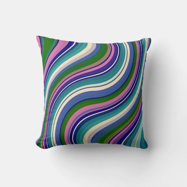 PURPLE SWIRL THROW PILLOW (Front)
