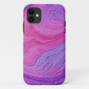 Purple Swirling Abstract Art Case-Mate iPhone Case