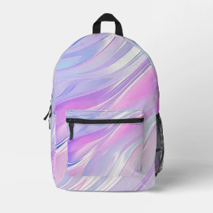 Purple Swirls Printed Backpack