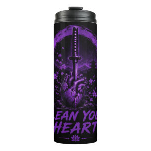 Purple Sword Heart – Clean Your Heart Thermal Tumbler