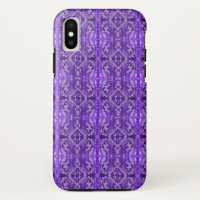 Purple Symmetrical Diamond Shaped Pattern