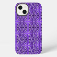 Purple Symmetrical Diamond Shaped Pattern