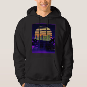 Purple Synthwave Design Men's Hoodie