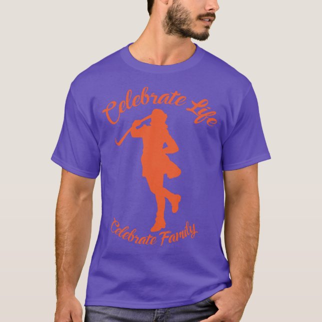 Purple T-Shirt w/ Orange Silhouette (Front)