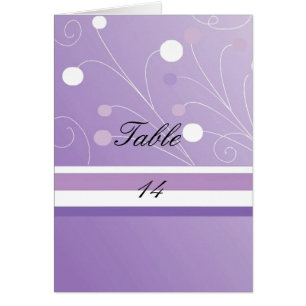 Purple Table Seating Card