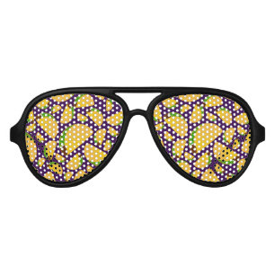 Purple tacos aviator sunglasses