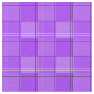 Purple tartan fabric