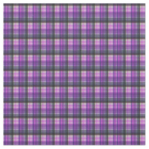 Purple Tartan Print Pattern, Fabric