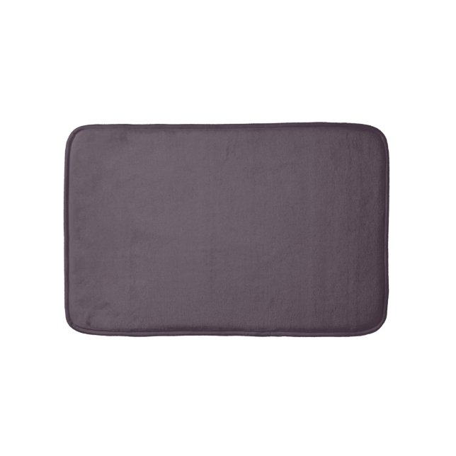 Purple Taupe Solid Colour Bath Mat (Front)