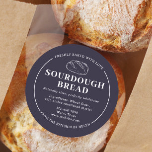Purple Taupe Sourdough Bakery Bread Sticker