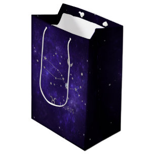 Purple Taurus Zodiac   Cosmic Astrology Horoscope Medium Gift Bag