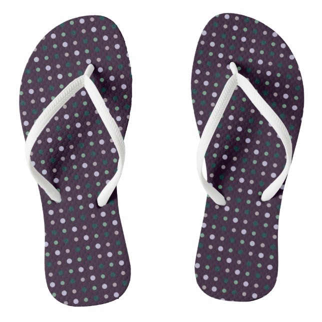 Purple, Teal and green Jandals (Footbed)