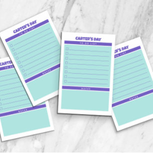 Purple Teal Cute To Do List Notes Organised Day