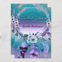 Purple & Teal Dream Catcher Boho Bridal Shower