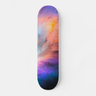 Purple Teal Galaxy Nebula Dream #1  Skateboard
