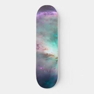 Purple Teal Galaxy Nebula Dream #1  Skateboard