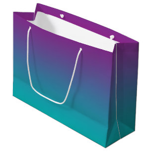 Purple & Teal Ombre Large Gift Bag