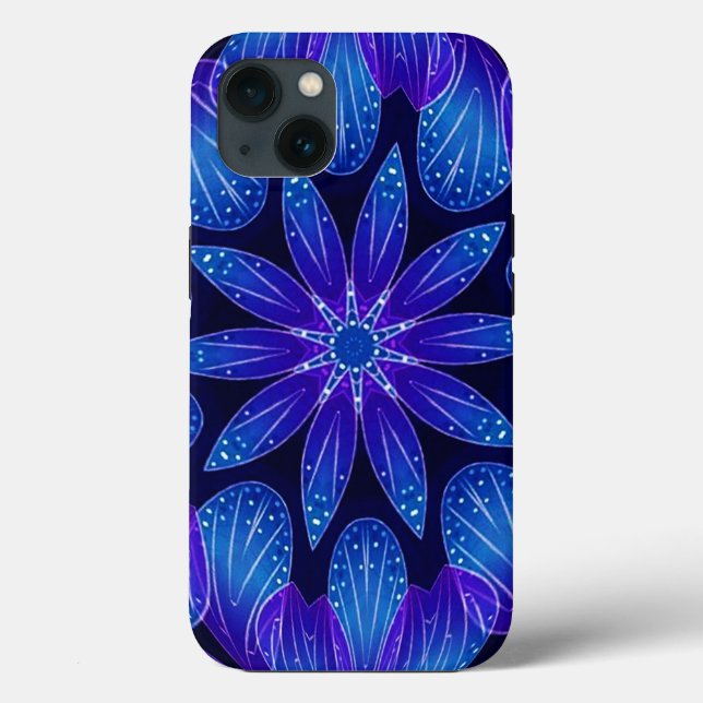 Purple & Teal Petals Mandala   Case-Mate iPhone Case (Back)