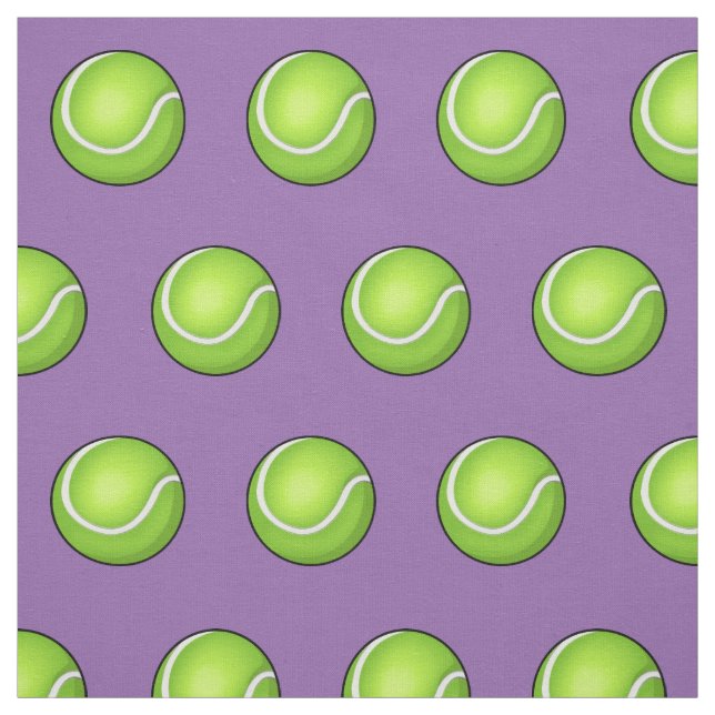 Purple Tennis Ball Fabric (Swatch)