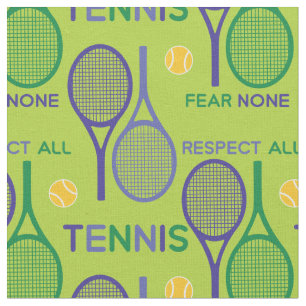 Purple Tennis, respect all... (see description) Fabric
