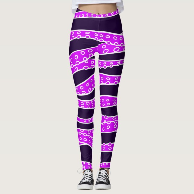 Purple Tentacles Leggings (Front)
