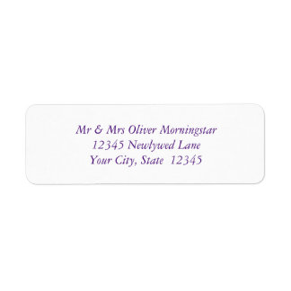 Purple Text Label