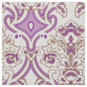 Purple Textile Ornamental Diamond Fabric Print