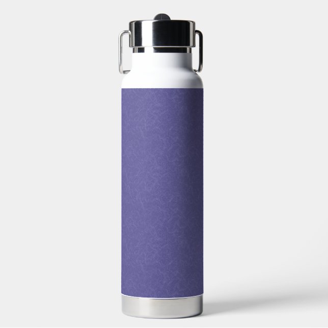 Purple textured surface swirling pattern water bottle (Front)