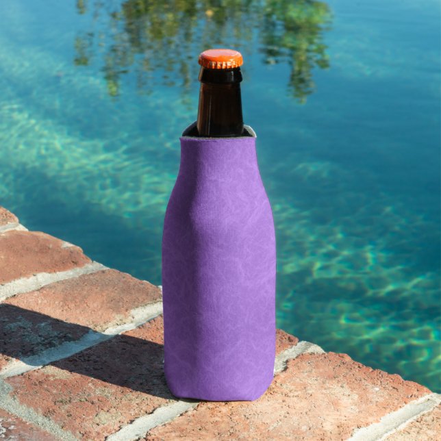 Purple textured surface with swirling pattern bottle cooler (In Situ Pool)