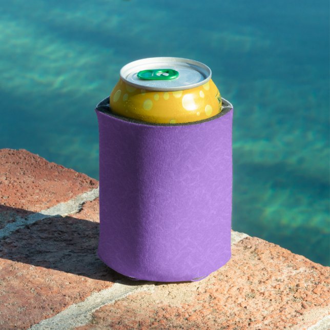 Purple textured surface with swirling pattern can cooler (In Situ Pool)