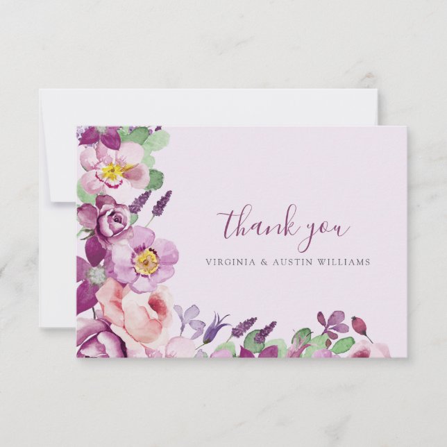 Purple Thank You Card (Front)