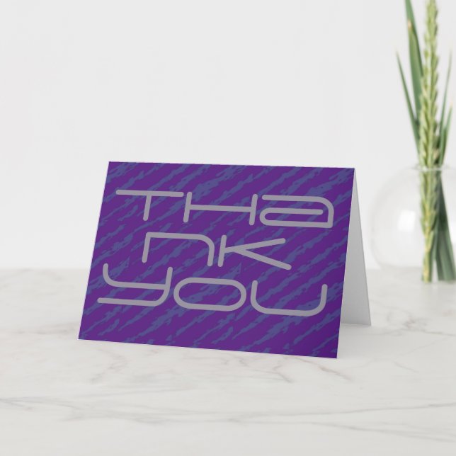 Purple  thank you card (Front)