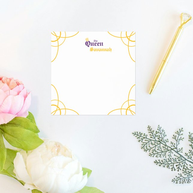 Purple The Queen Square Post-it Notes (Creator Uploaded)