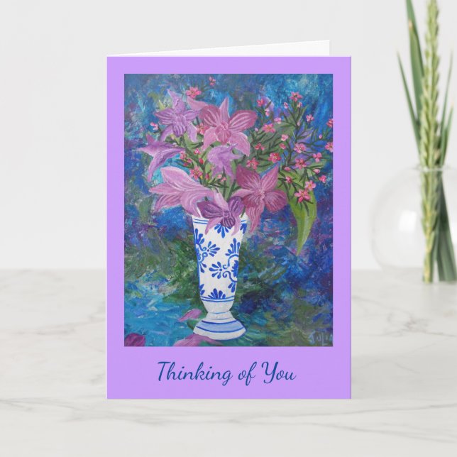 Purple Thinking of You Card (Front)