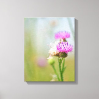 Purple Thistle Photography Canvas Print